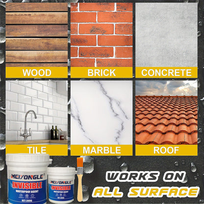 SuperStrong Waterproof Adhesive - Quick-Dry Leak Repair for Wall Tiles, Toilet Safe, Odorless Brick Protector, Ultimate Crack Filler - Durable, Water-Resistant Solution for External Walls, 300g/10.6oz, Christmas and Halloween