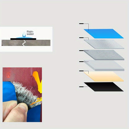 YIMUWN 10.0meter Waterproof & Heat-Resistant Repair Tape - Leakproof, Self-Adhesive for Roof and Wall Cracks