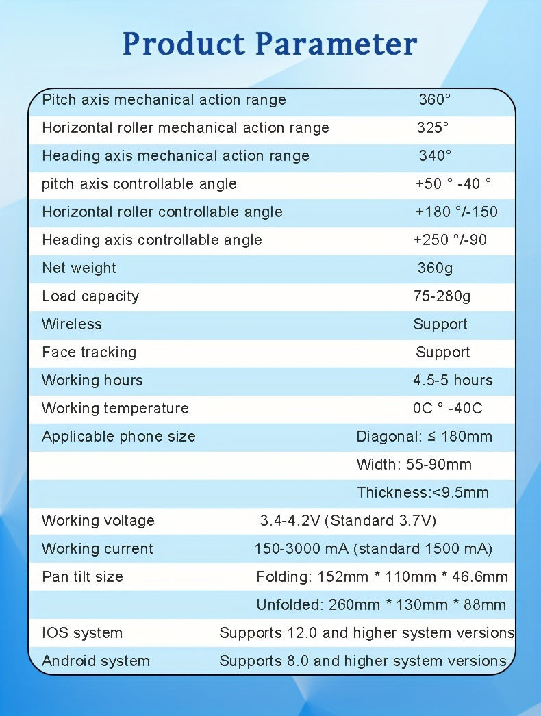 2024 New Magnetic AI Three-axis Anti-shake Video Stabilizer AI Tracking Module, Front Rear Tracking APP, Various Stimulating Gameplay Eighth-generation AI Face Tracking, Gesture Control Face Recognition Beauty Fill Light 3 Co