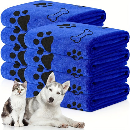 Superabsorbent Microfiber Dog Towel - Quick-Drying, Soft Pet Bath And Grooming Cloth for Medium to Large Breeds - Grey