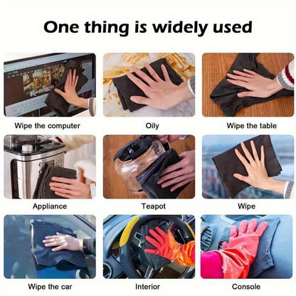 Magic Glass Cleaning Cloth - Multi-Purpose, Streak-Free Polyester Wipes for Windows, Mirrors, Cars, Kitchen & Bathroom - Thick, Nylon, 1pc/5pcs Piece