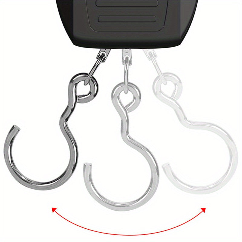 CYCG Heavy-Duty Digital Hanging Scale 132lb/60kg with Large Handle & Backlit LCD Display, /Plastic Construction, 0.01lb/0.01kg Precision, Large Capacity Weight Scale for Luggage, Fishing, Postal, Laboratory, Gym, Construction