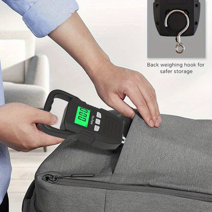 CYCG Heavy-Duty Digital Hanging Scale 132lb/60kg with Large Handle & Backlit LCD Display, /Plastic Construction, 0.01lb/0.01kg Precision, Large Capacity Weight Scale for Luggage, Fishing, Postal, Laboratory, Gym, Construction