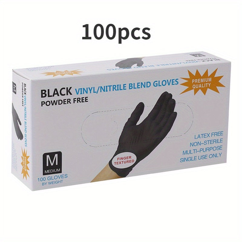 100pcs Heavy-Duty Disposable Gloves - Thickened, Wear-Resistant, Food Grade, Latex-Free, Non-Porous Surface - for Kitchen, Cleaning, Laboratory, - (100 Count), Cleaning Supplies, Kitchen Safety, Wearresistant Material, Dispos