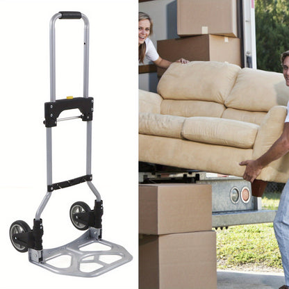 Dolly Cart Folding Hand Truck Dolly 70kg Bearing with 2 Wheels for Transportation