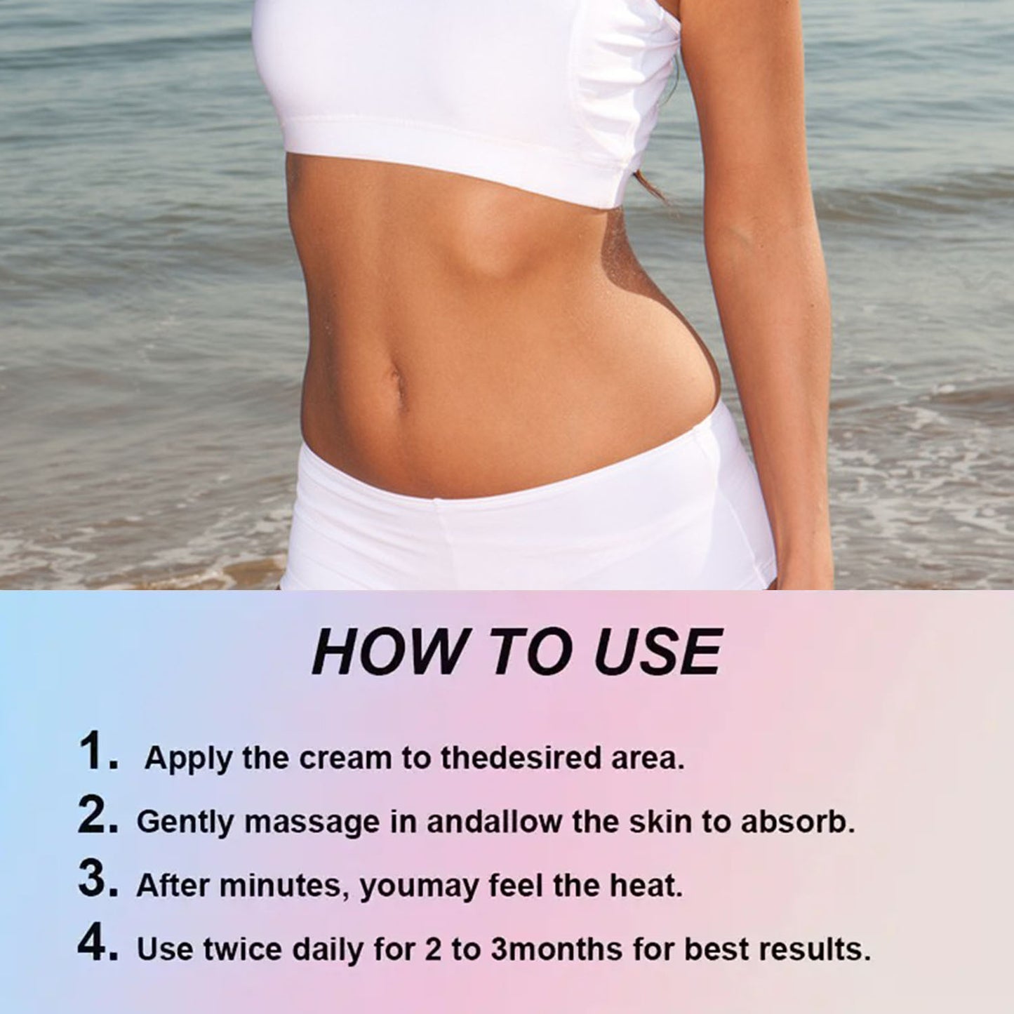 Creme reafirmante abdominal em stick, potente, com cafeína, manteiga de karité, óleo de jojoba e ácido hialurónico - Sem fragrância, para todos os tipos de pele - Eleva, refirma e hidrata para uma pele suave e firme.