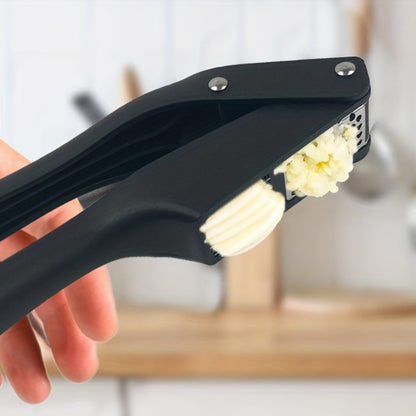 1pc Stainless Steel Garlic Press, Multifunctional 2in1 Garlic Slicer & Mincer, Washable Garlic Crusher, Kitchen Garlic Chopper, Ginger Squeezer, Garlic Masher, Kitchen Gadgets, No Power Required