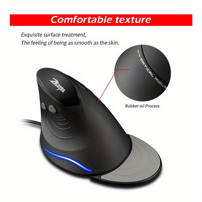 Rato Óptico Vertical Ergonómico T-30 com Cabo