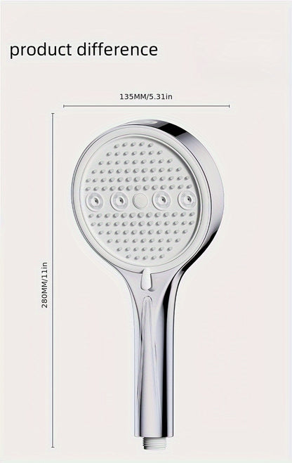 Wall-Mounted Shower Head with Adjustable Arm - No Electricity Needed, Easy Installation, Heavy-Duty Copper Construction for Modern Bathroom Upgrade - Ideal for Bath or Shower