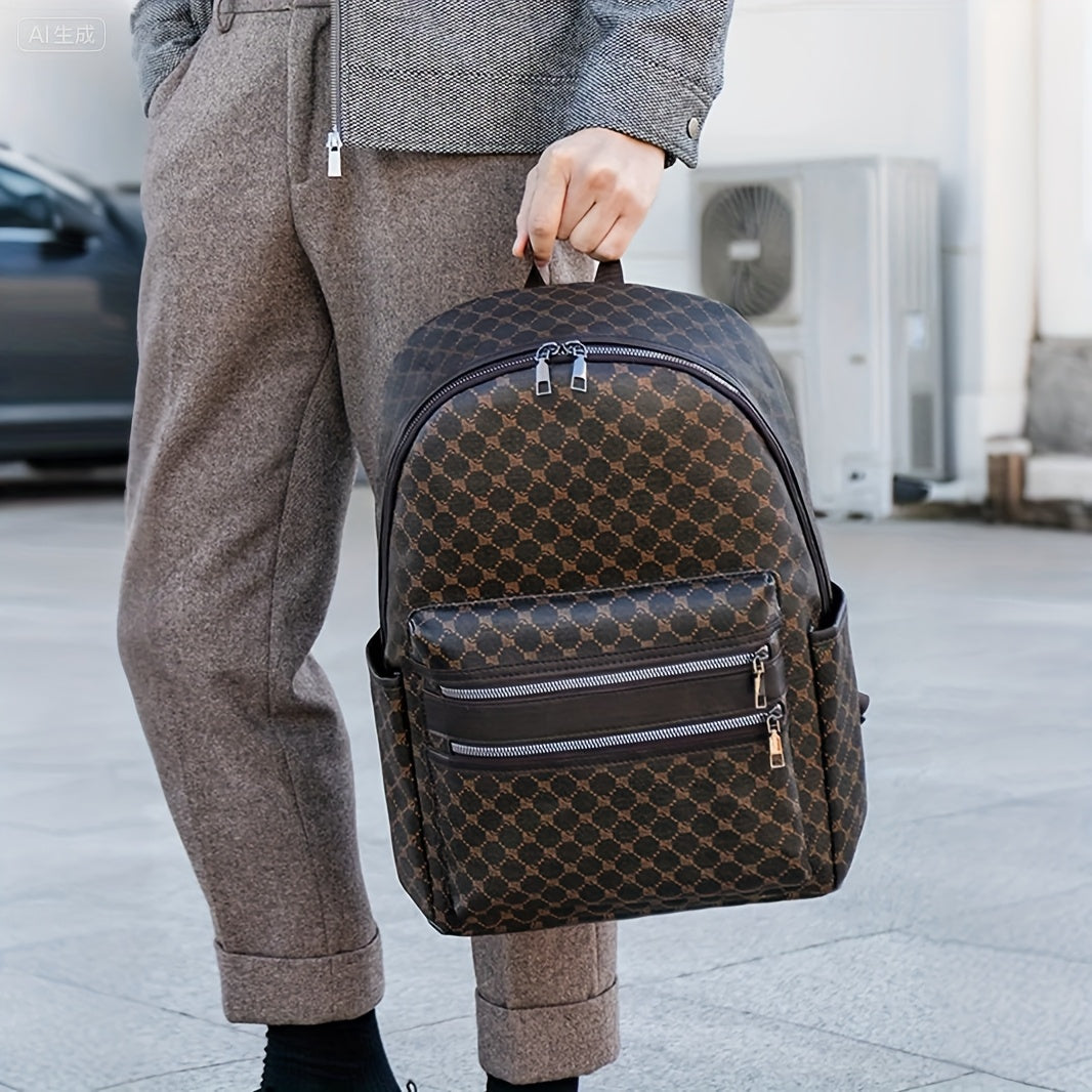 Men's & Women's Large Capacity Lightweight Backpack - 39.62cm Laptop Computer Bag, School Travel Backpack with Tablet Pocket, High Quality Backpack for College, Commuting, & s (Black/Grey, Casual/Dressy)