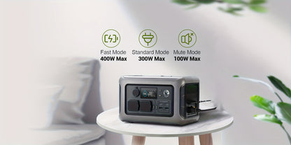 Estação de energia portátil ALLPOWERS R600 299Wh com bateria LiFePO4, saída CA, gerador solar de 600 W, carregamento rápido de 0 a 100% em 1 hora para campismo, autocaravana, emergências, RV, gerador portátil para campismo, bateria solar, G