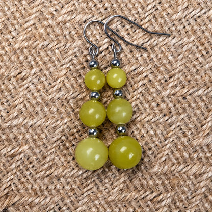 1Pair Handmade Natural Stone Earrings,Tiger Eye Bead Earrings,Aventurine Earrings,Carnelian Earrings for Women in Bohemian Style, Valentine's Day Gift