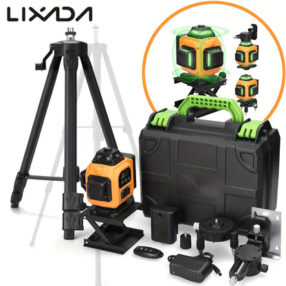 Lixada 4D 16 Lines Laser Level 3° Self-leveling Machine USB Rechargeable Lithium Battery Leveling Tool With Vertical Horizontal Tilt Lines