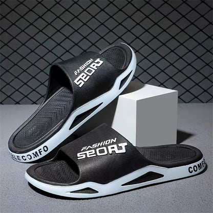 Men's & EVA Slippers - Open-Toe Non-Slip Slip- Indoor/Outdoor House, Lightweight & Arch Design, All-Season for Gym, Beach, - ///// - Casual & Training Footwear with Breathable EVA Material, Minimalist Style, and Versatile for