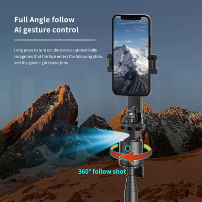 QAML  2025 NEW Q13 AI Selfie Stick Tripod with 360° Face Recognition Follow Mode, ai face tracking, auto face tracking tripod Multi-Function Phone Holder with Remote, Extendable Travel Tripod, Universal 1/4 Inch Screw Compat