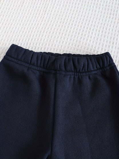 Boys' Autumn/Winter New Three-Piece Set with Mickey Mouse Classic Cartoon Print Long-Sleeve Round Neck Hoodie and Zip-Up Sleeveless Top, Matching Printed Sweatpants - Fleece-Lined Thickened Warm Comfortable Outfit for Parties