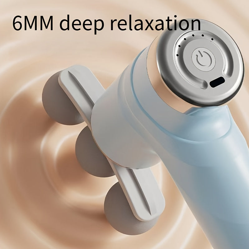 2026 New Preheated Massage Gun, 6 Adjustable Strength Levels for Daily Relaxation to Deep Tissue Needs, Portable with Rechargeable Lithium Battery & 5 Replaceable Heads, Usb Charging Muscle Relaxer For Christmas, Thanksgiving