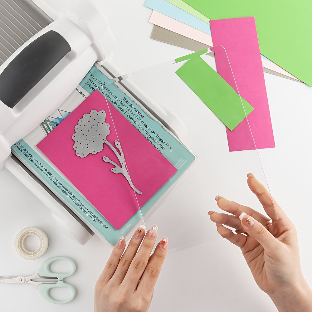 2pcs Transparent Metal Cutting Pads for DIY Scrapbooking - Precision Die & Embossing Machine Replacement Pads with Heart & Star Designs, Ideal for Crafting and Card Making, Precision Cutting|Creative Crafting|Durable Craft To