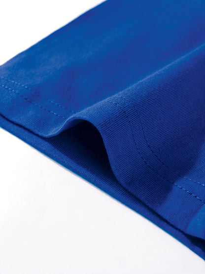 Kid's Solid Color T-shirt, Casual Short Sleeve Top, Boy's Tee For Summer