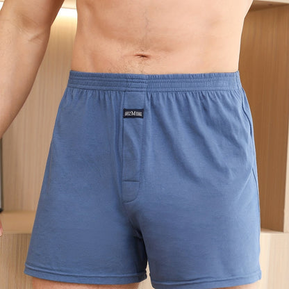 Men's Pure Cotton Arrow Pants Loose Underwear Pajama Pants Home Pants High Waist Deep Crotch