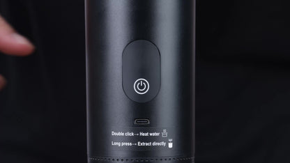 2025 Upgrade Portable Espresso Machine with Temperature & Battery Display, Type-C Charging, Auto Heating, Hot & Cold Brew, Compatible with Ground & Capsules, Ideal for RV, Hiking, Office