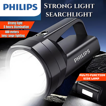 Philips Rechargeable Battery Flashlight, Ultra-Long Life, High Capacity, Portable Spotlight for Outdoor and Emergency Lighting