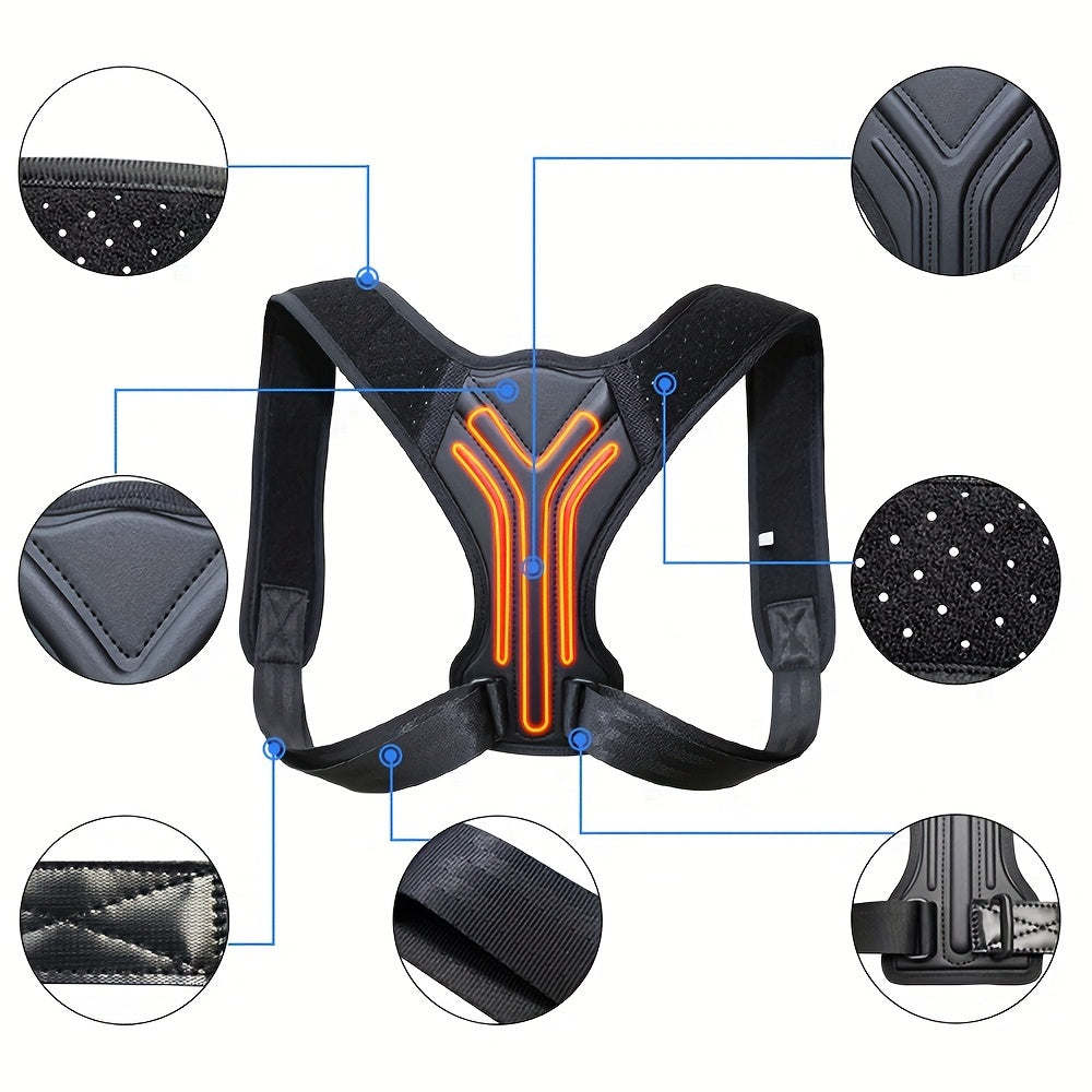 Adjustable Back Shoulder Posture Corrector Belt Clavicle Spine Support Reshape Your Body Home Office Sport Upper Back Neck Brace