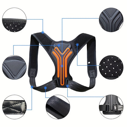 Adjustable Back Shoulder Posture Corrector Belt Clavicle Spine Support Reshape Your Body Home Office Sport Upper Back Neck Brace