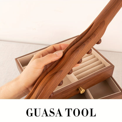 1pc Massage Tools For Body With 31 Beads, Muscle Shaping, Wooden Massage Stick For Back, Neck, Hand, Leg, Waist