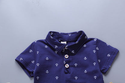 Boys' Summer Short Sleeve Set, New Cotton Breathable Two-Piece Kids T-Shirt Fashion Outfit for Boys, Perfect for Outdoor