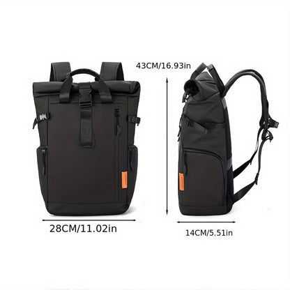 Business Backpack for Men - Large Capacity Laptop Bag with Adjustable Straps, Tablet Compartment & Mesh Bottom Pocket, Durable Oxford, Ideal for College, Work & Travel, College Laptop Bag | Professional Look | Durable Backpac