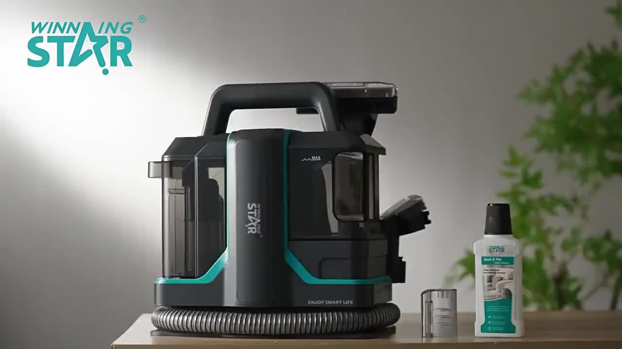 450W Heavy-Duty Carpet Cleaning Machine with Powerful Motor - Deep Cleaning for Hardwood Floors, Carpets, Upholstery, Curtains - Compact Design with Stable Base, European Plug (220-240V) - Ideal for Home, Office, Carpet Clean