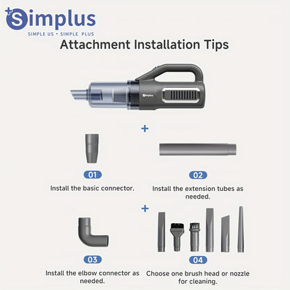 Aspirador Portátil Simplus 16000Pa – Potência 400W