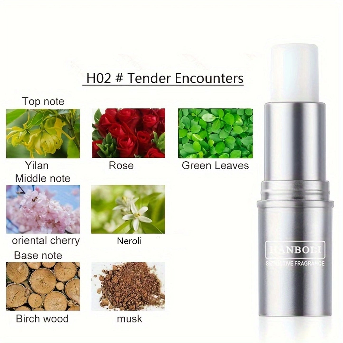 Solid Love Perfume - Women Solid Perfume Portable Balm, Long-lasting Fragrance, Charming Fragrance, Pocket Solid Balm Stick plant squalane