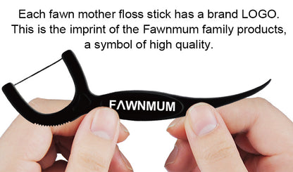 50pcs Dental Floss, Bamboo Charcoal Dental Floss, Toothpicks, Dental Floss Sticks