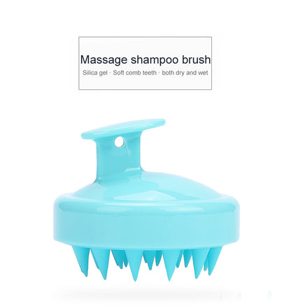 Soft Silicone Bristles Hair Care Head Brush - Massage & Exfoliate Your Scalp for a Healthy, Dandruff-Free Look!
