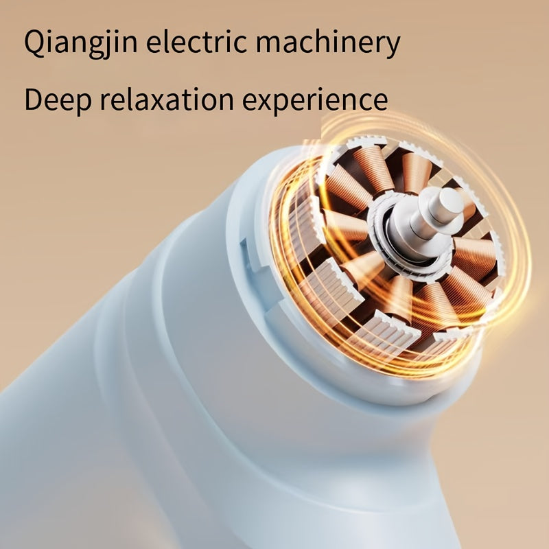 2026 New Preheated Massage Gun, 6 Adjustable Strength Levels for Daily Relaxation to Deep Tissue Needs, Portable with Rechargeable Lithium Battery & 5 Replaceable Heads, Usb Charging Muscle Relaxer For Christmas, Thanksgiving