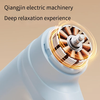 2026 New Preheated Massage Gun, 6 Adjustable Strength Levels for Daily Relaxation to Deep Tissue Needs, Portable with Rechargeable Lithium Battery & 5 Replaceable Heads, Usb Charging Muscle Relaxer For Christmas, Thanksgiving