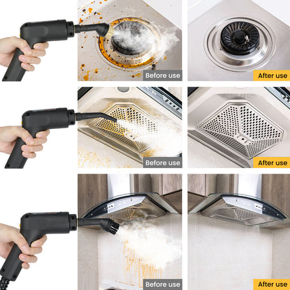 Portable Household Steamer Cleaning Machine, High Temperature Pressure Handheld Kitchen Carpet Steam Cleaner, for Homes, Offices and Vehicles