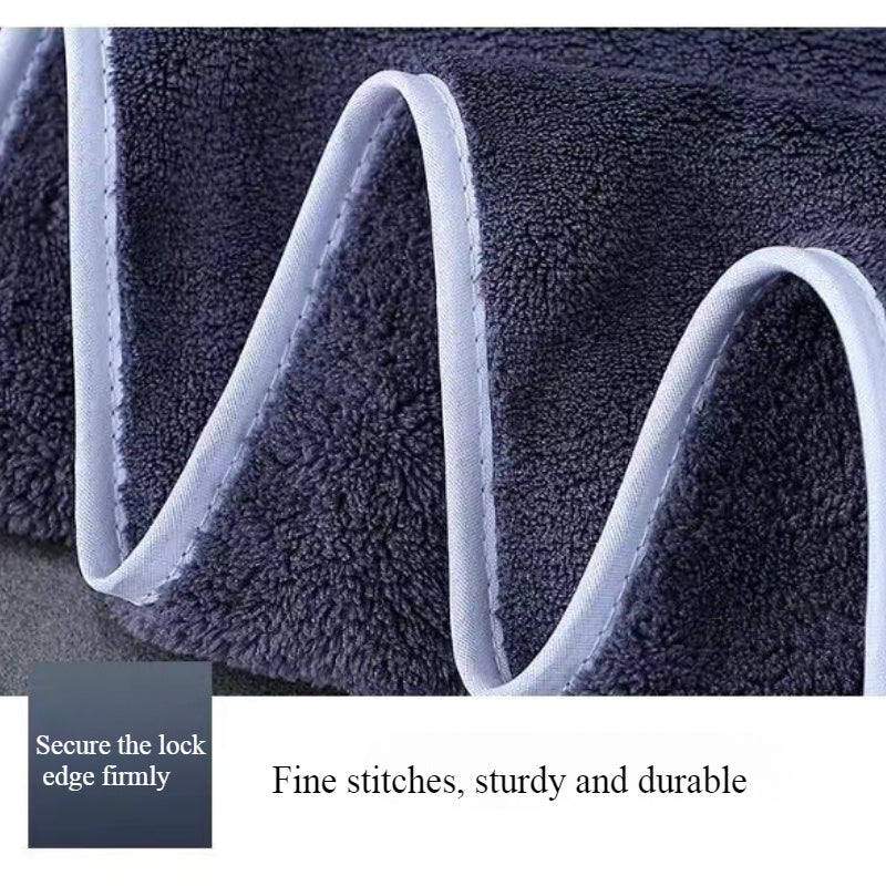 9pcs Large Size Three Colors Super Soft Super Absorbent Bath Towel Set, Blue, White, Gray Composition, Exquisite and Durable, Not Shedding, 5-Star Standard