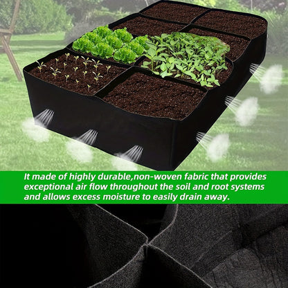1 Pack, Garden Bed 121.92 X 60.96 X 30.48cm Fabric Planter Yard Garden Box Outdoor Rectangle Large Planter Bag For Plant, Potato, Tomato, Flower, Vegetable, Herbs, Fruits
