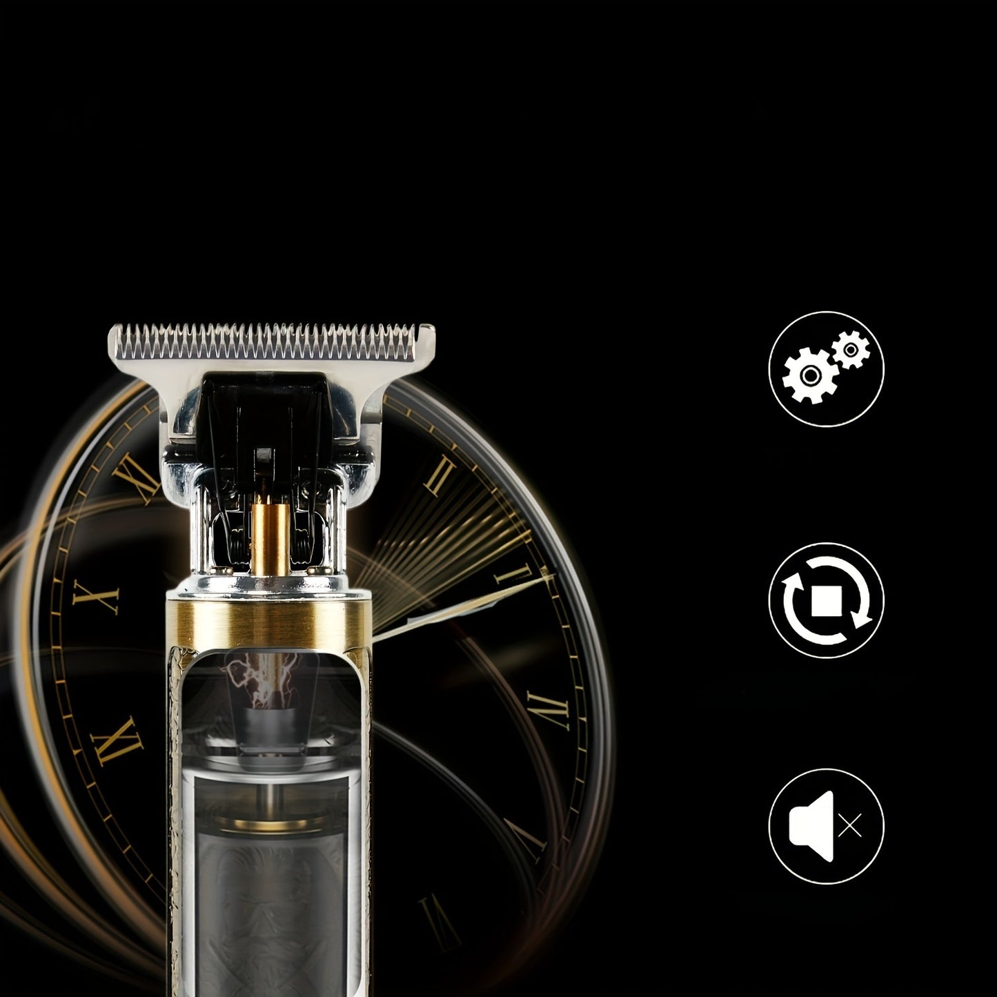 LED Display Men'S Electric Shaver, Professional Men'S Hair Clipper, Hair Trimmer, USB-C Rechargeable, Wireless Long Hair Trimmer, Hair/Beard Trimming Kit with 4 Attachments Combs