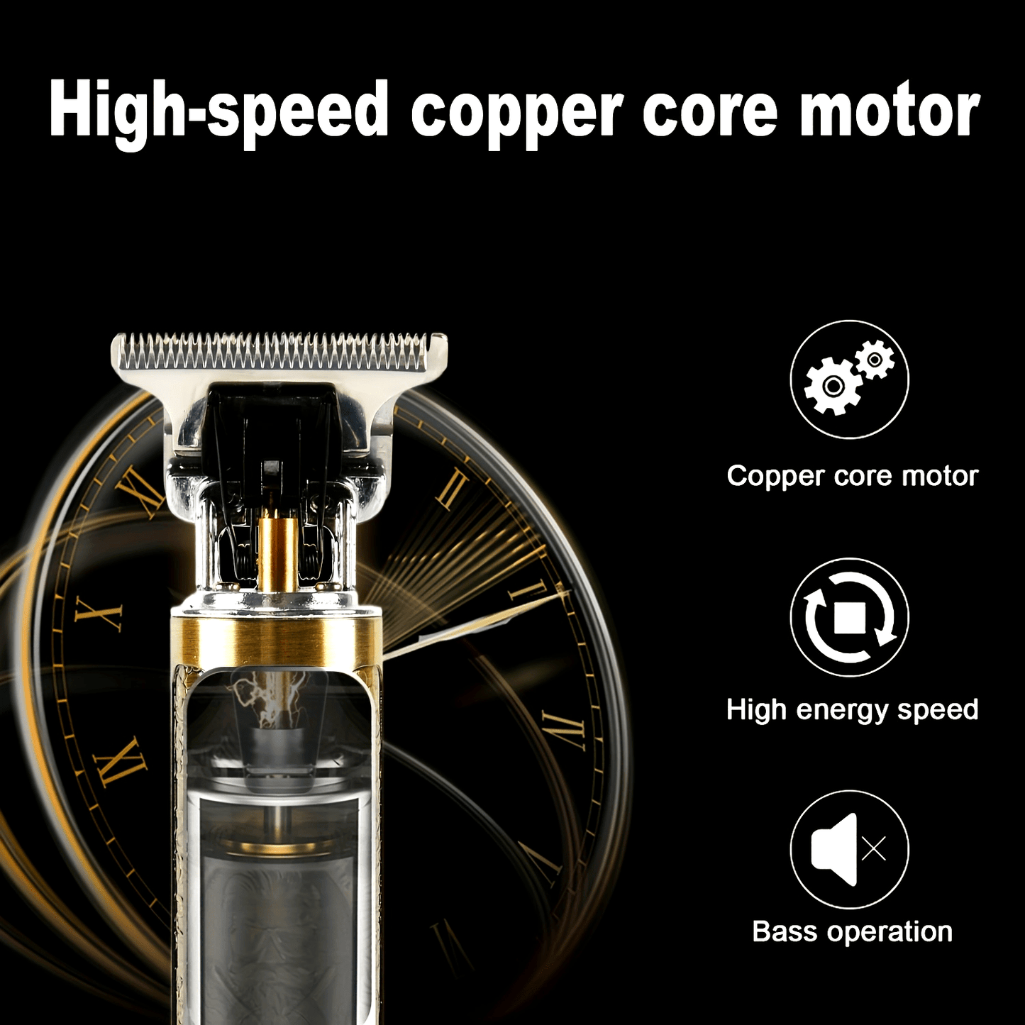 LED Display Men'S Electric Shaver, Professional Men'S Hair Clipper, Hair Trimmer, USB-C Rechargeable, Wireless Long Hair Trimmer, Hair/Beard Trimming Kit with 4 Attachments Combs