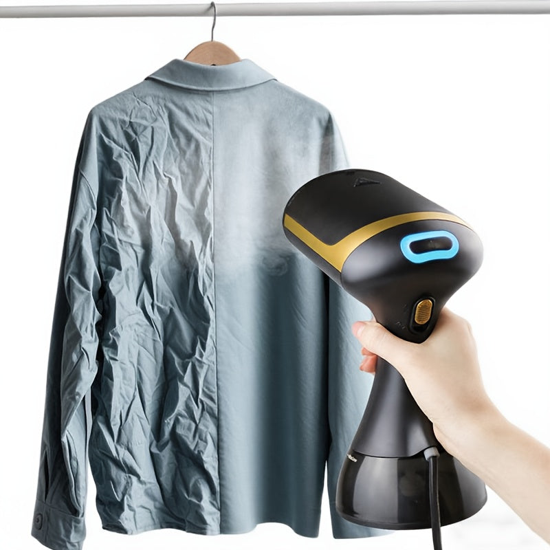 1500W Portable Handheld Steam Iron with 300ml Water Tank - 230V European Plug, Compact & Lightweight for Home Use, No Battery Needed, Ideal for Delicate Fabrics, Garment Steamer, Sleek Design, Durable Construction