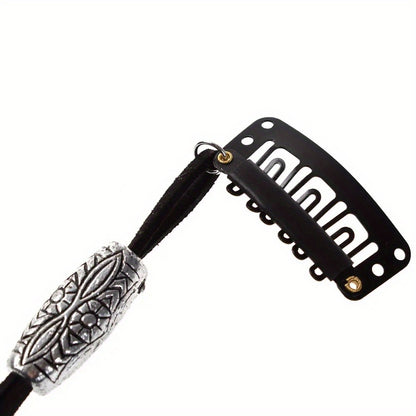 1pc Faux Feather With A Snap Clip Boho Style Feather Tassel Hair Extension Hair Clip For Women Daily Use
