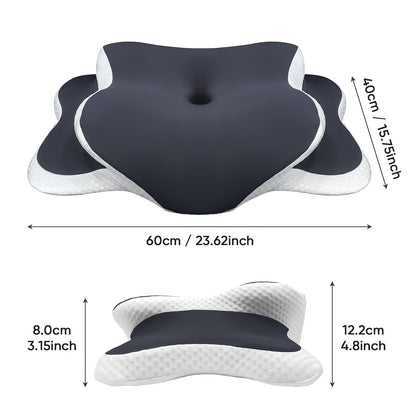 Neck Pillow for Sleep, Cooling Side Sleeping Pillow for Neck Support, Comfortable Soft Contour Pillow, Back Abdomen Sleeping Bed Pillow