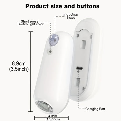 ABS motion-sensing floor edge light (7 colors), toilet light, mushroom-inspired glow & snap-fit setup. Nighttime step-activated lighting for stairs/toilet/bedroom artistic ambiance enhancer and festive present.