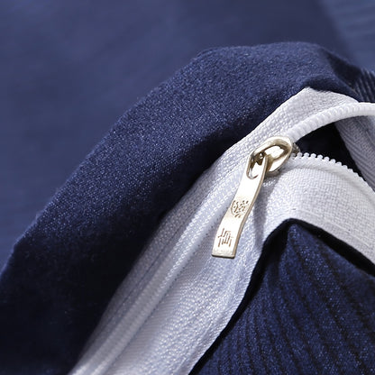 Enxoval de cama novo, confortável e respirável, com 4 peças (2 fronhas, 1 capa de edredão, 1 lençol) - True Love Forever