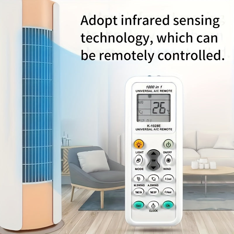 Universal A/C Remote Control - Compatible with Multiple Brands and Models - Easy Temperature Control and Energy Savings, Air Conditioner Remote, Remote Air Condition Control, Air Conditioner Remote Control, Energyefficient Co