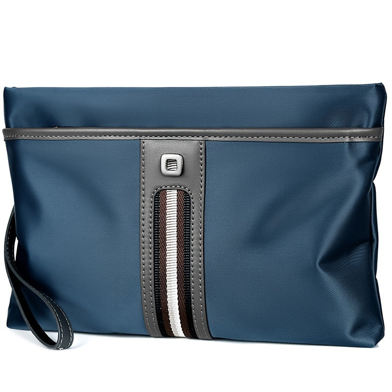 Men's Business Fashionable Envelope Bag Large Capacity Handbag Oxford Cloth Clutch Bags, Simple Wrist Bag Phone Cards Keys Storage Bags